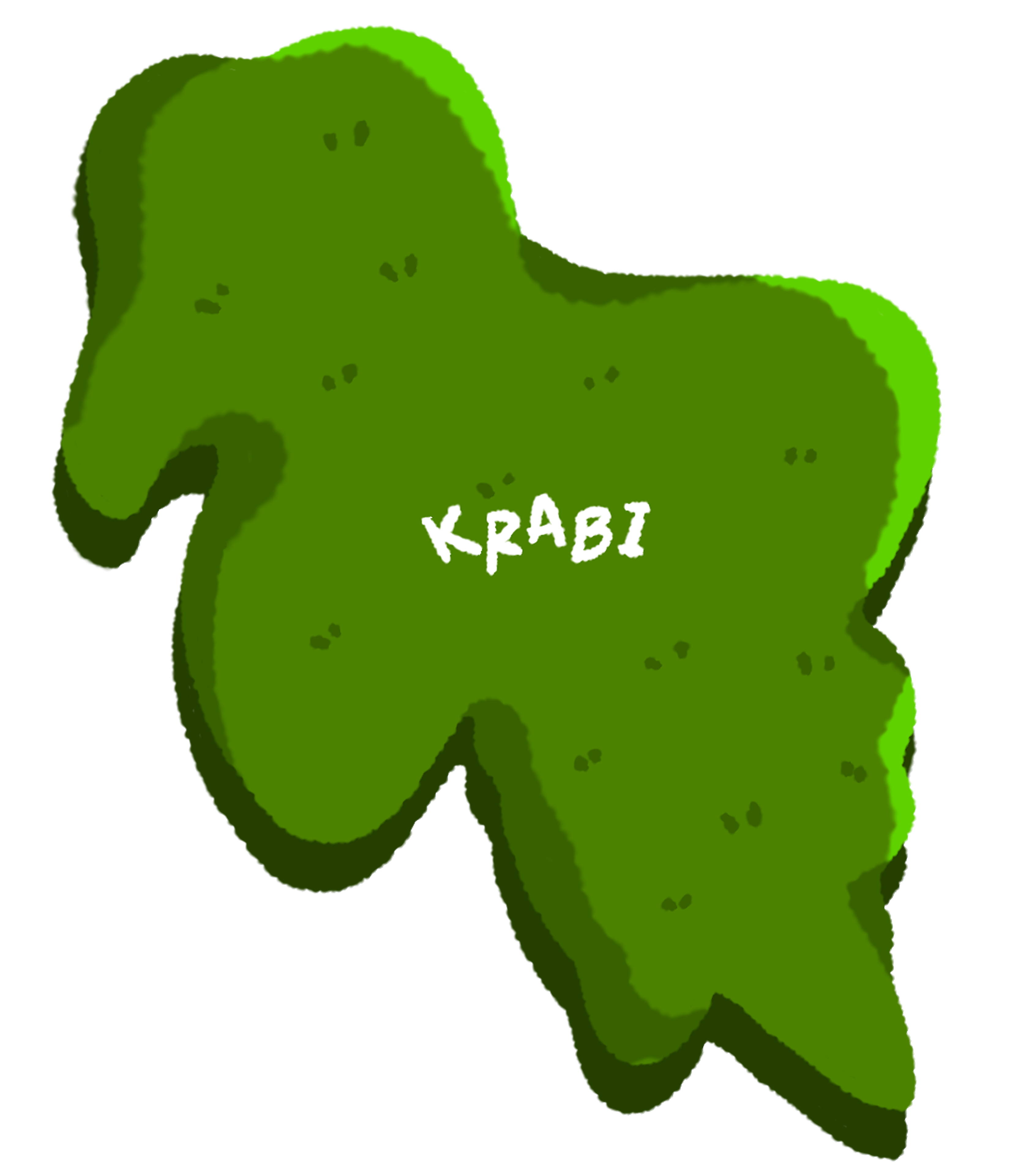 Illustrated map of Krabi